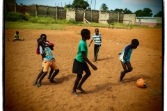 Football in the populated district