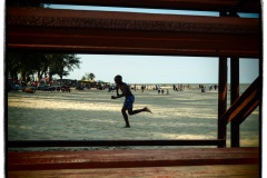 Football on the beach